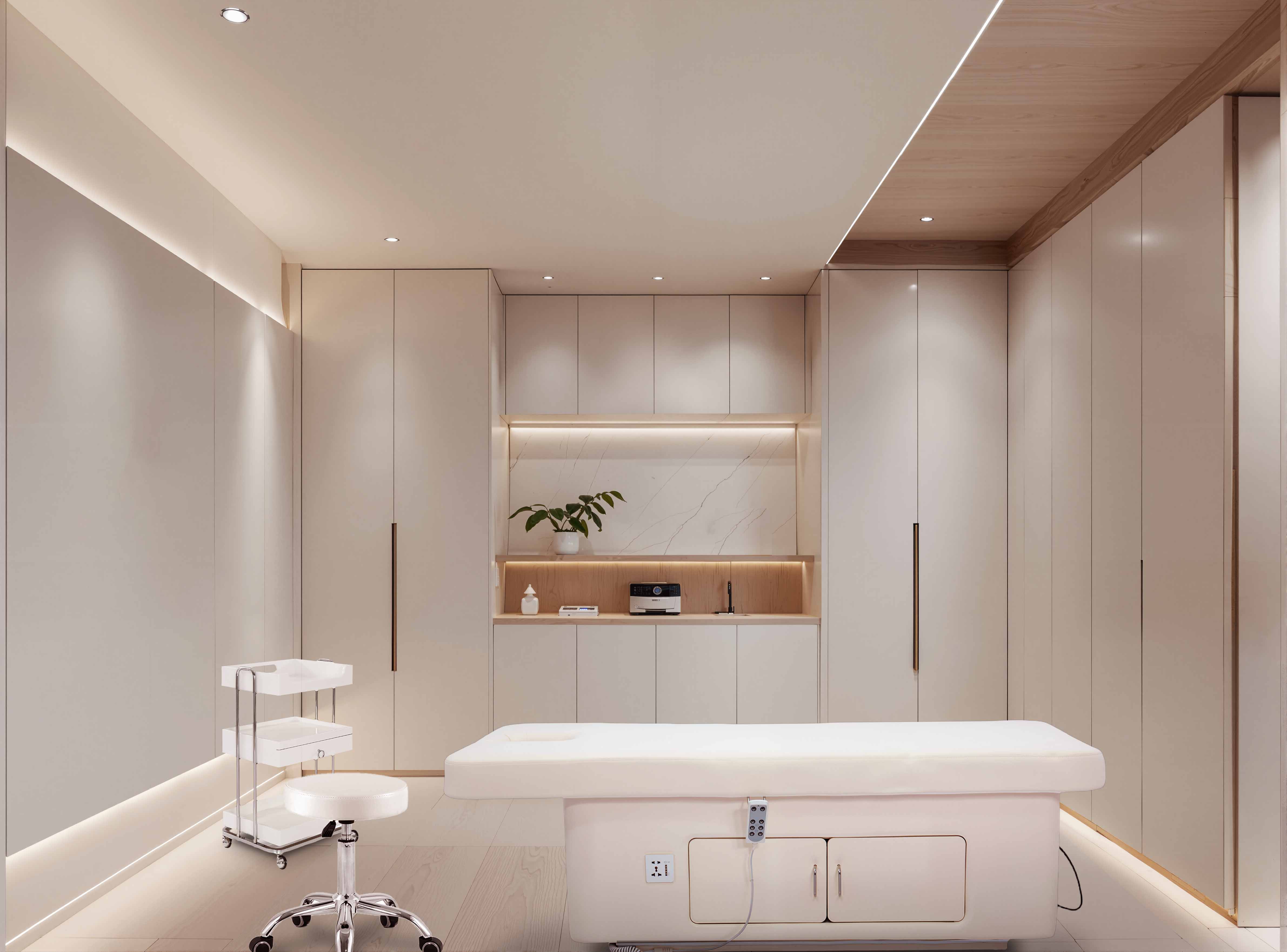 美容院現代簡約風裝修效果圖